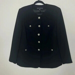 Nipon Boutique vintage plus elegant blazer with designer buttons size 16w NWOT